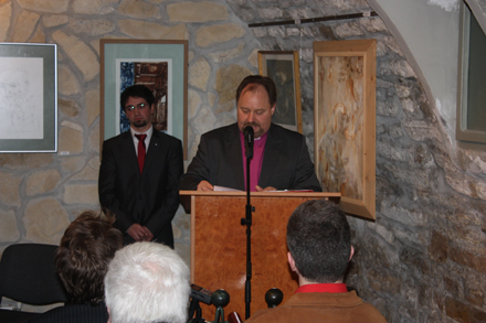 Az est házigazdája, Adorjáni Dezső evangélikus püspök nyitotta és zárta a rendezvényt MKN AD