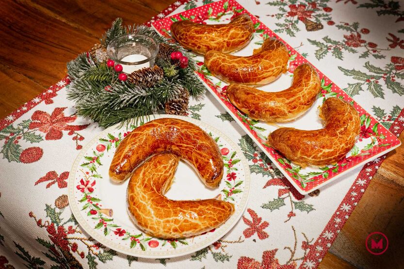 Pozsonyi kifli diós töltelékkel