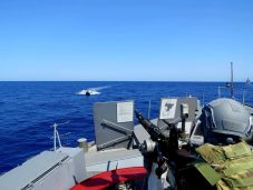 A román partokra sodródott aknát semmisített meg a haditengerészet