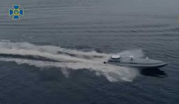 A hajózást veszélyeztető ukrán tengeri drónt semmisítettek meg a Fekete-tengeren (VIDEÓ)