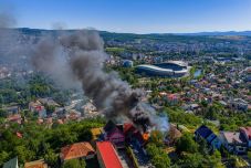 Tűz ütött ki a Fellegváron (VIDEÓ)