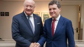 Az osztrák kancellárral tárgyalt Nicuşor Dan – A Schengen-helyzet után Duna-stratégia