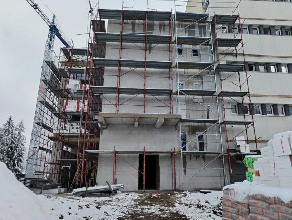 A tervezett ütemben halad a csíkszeredai kórház új sürgősségi betegellátójának építése