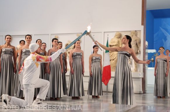 Fellobbant a téli olimpia lángja