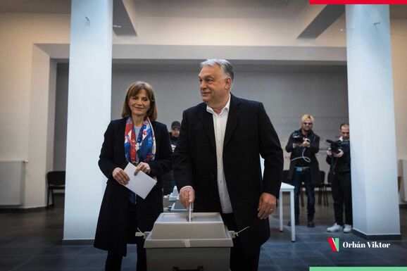 Orbán Viktor leadta szavazatát, majd mindenkit voksolásra buzdított