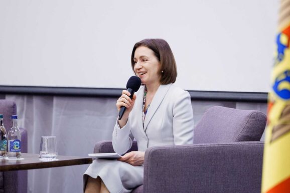 Megint a Romániával való egyesülés mellett érvelt Maia Sandu