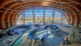 Jó ütemben halad a kézdivásárhelyi uszoda építése (VIDEÓ)