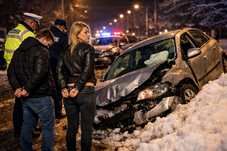 Láncbaleset lett egy részeg pár autóvezetési „tanfolyamából”