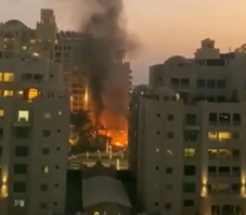 Rakétatámadás ért egy luxusszállodát Dubajban (VIDEÓ)