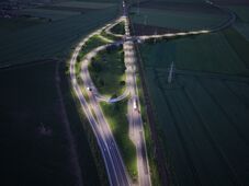 LED-es közvilágítást alakítottak ki a szászhermányi csomópontnál
