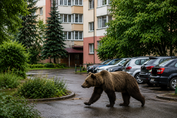 Medve tévedt egy marosvásárhelyi utcába – Kilövési parancsot adtak ki