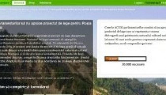 Verespatak: a Greenpeace online petíciót kezdeményezett