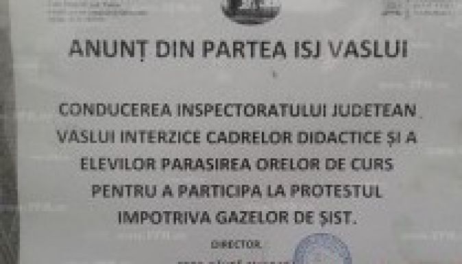 Tiltja a tanfelügyelőség a tanórák közbeni tüntetést