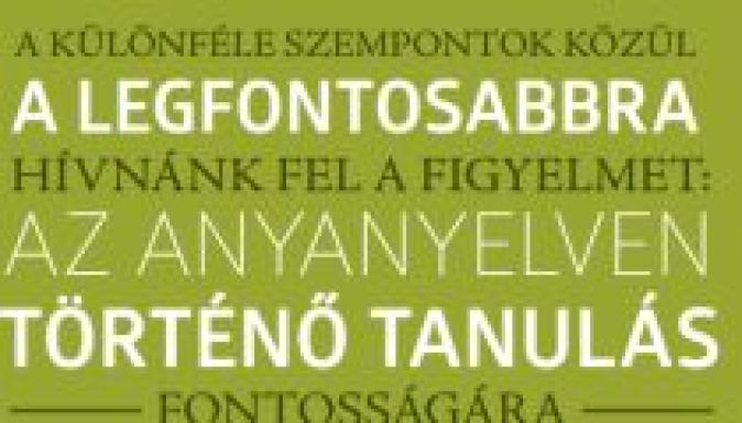 Felhívás magyar nyelvű beiskolázásra