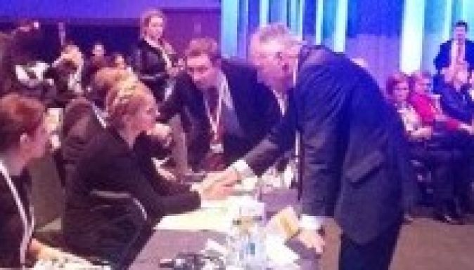 Borbély gratulált Julija Timosenkónak Dublinban