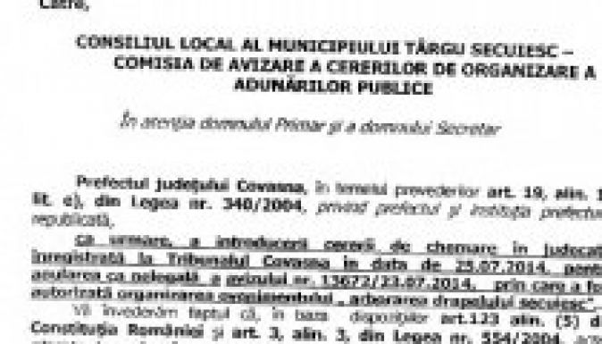 A tiltás ellenére lesz zászlófelvonás Kézdivásárhelyen