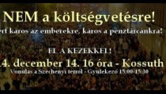 „Dühös magyarok” zárják le vasárnap délután Budapest utcáit