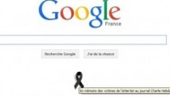 Gyászszalag jelent meg a Google francia oldalán