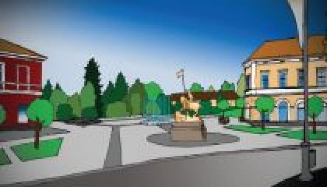 Péntektől kezd átalakulni a sepsiszentgyörgyi főtér