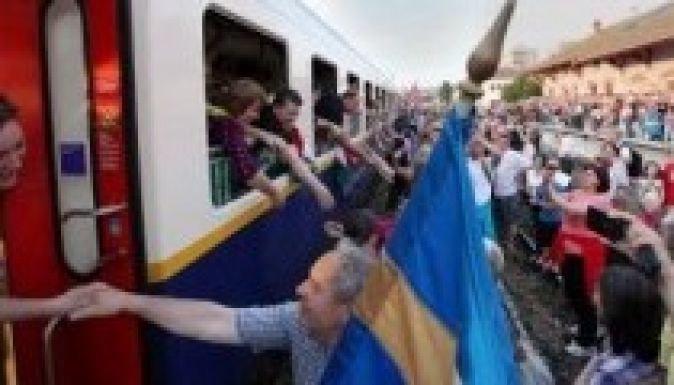 Petőfi versével fogadták a zarándokokat Marosvásárhelyen