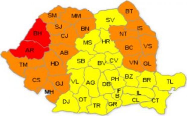 Harmadfokú hőségriadó van Arad és Bihar megyében