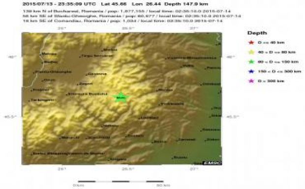 Földrengés volt kedd hajnalban Romániában