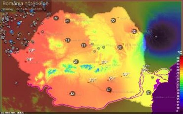 Még legalább két napig marad a kánikula
