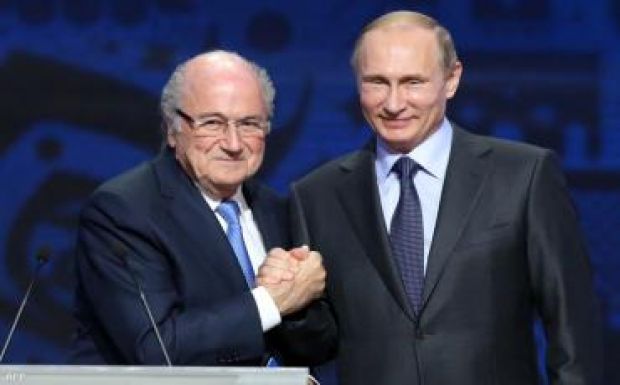 Putyin szerint Blatter Nobel-díjat érdemelne
