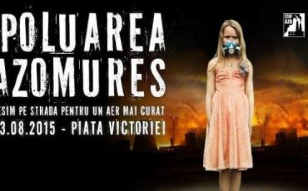 Az Azomureș környezetszennyezése ellen tüntetnek Marosvásárhelyen