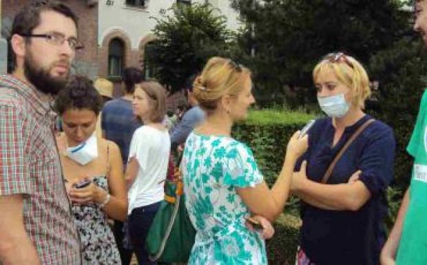 Az Azomureș környezetszennyezése ellen tiltakoztak a marosvásárhelyiek