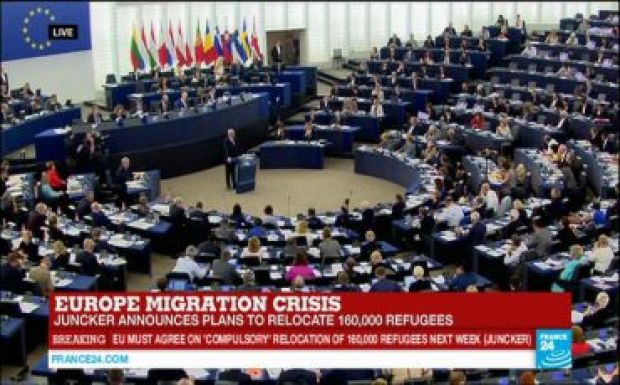 Juncker 160 ezer menekült átvállalását javasolta (ÉLŐ)