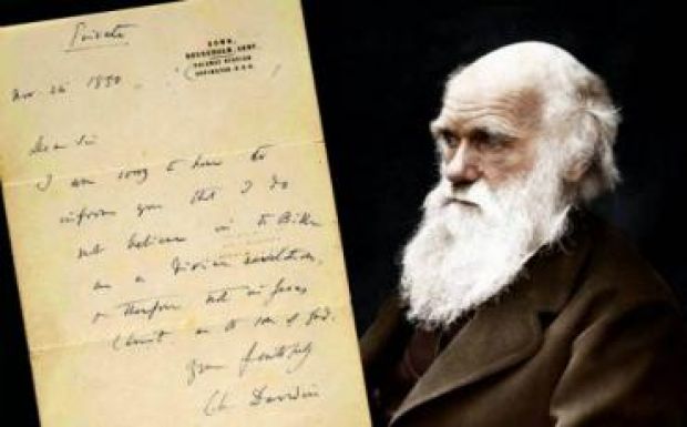 Rekordáron kelt el Charles Darwin ateista levele
