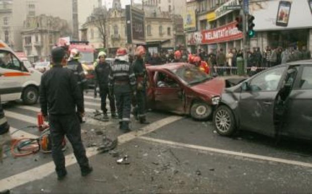 Életveszélyes a közlekedés a román fővárosban