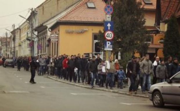 A város közbiztonságáért vonultak utcára a székelyudvarhelyiek