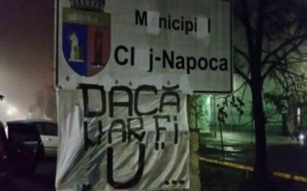 A „jó ügy” érdekében vandálkodtak a Kolozsvári U szurkolói