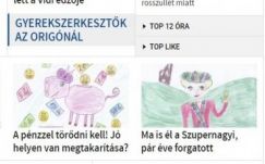 Böjte Csaba gyermekeinek rajzaival illusztrálja híreit az Origo
