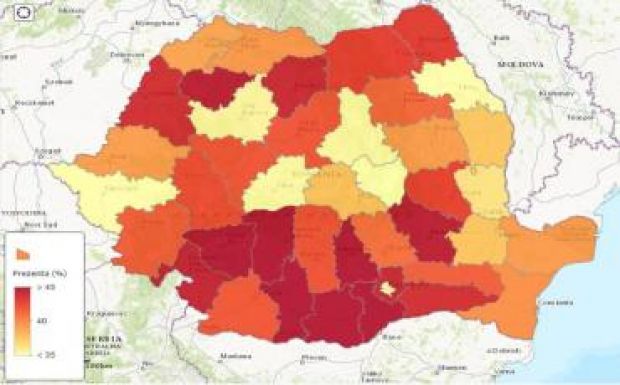 Az átlagon aluli a részvétel a magyar többségű megyékben