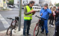 Együtt kávéztunk reggel a marosvásárhelyi kerékpárosokkal