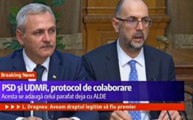 Aláírta az RMDSZ és a PSD-ALDE a parlamenti együttműködésről szóló megállapodást