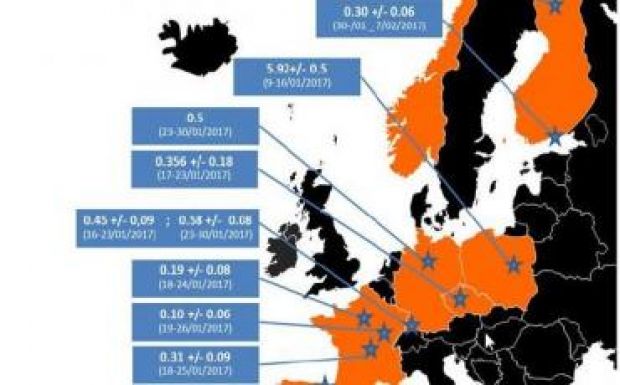 Megnövekedett radioaktív sugárzás Európa több pontján