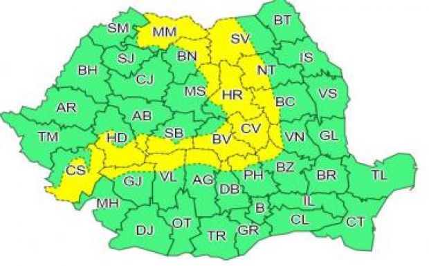 Visszatér a tél vasárnap több erdélyi megyébe