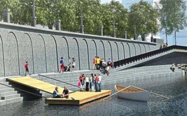 Húszmillió lejből teszik rendbe a Sebes-Körös bal partját Nagyvárad központjában