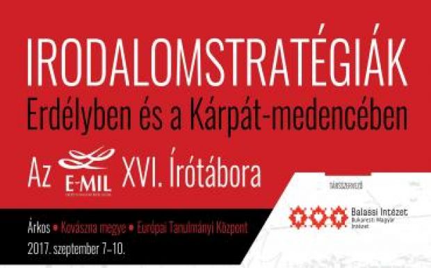Erdélyi és Kárpát-medencei irodalmi stratégiákról lesz szó az E-MIL írótáborában