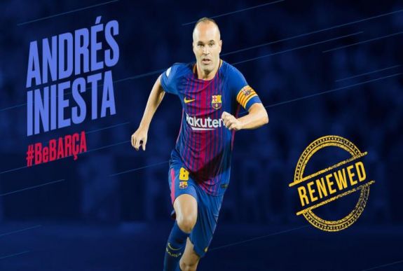 Iniesta „életre szóló” szerződést kötött a Barcelonával