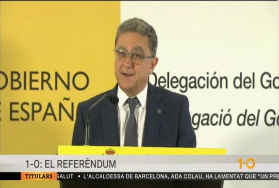 Bocsánatot kért a rendőri erőszak miatt a spanyol kormány katalóniai megbízottja