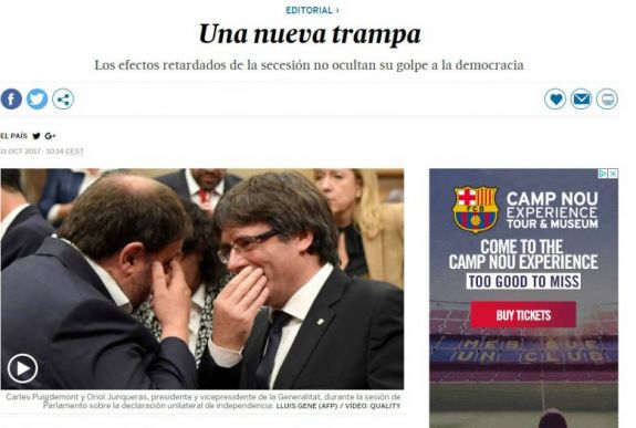 A spanyol lapok csapdaként értelmezik a katalán elnök parlamenti beszédét