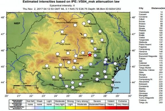 Földrengés volt Székelyföldhöz közel csütörtök reggel