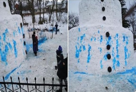 Megrongálták Fúkát, a csíkbánkfalvi óriáshóembert