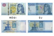 Márciustól kerülnek forgalomba az új 1000 forintos bankjegyek