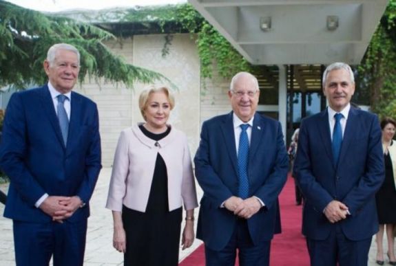 Izrael államelnöke fogadta Dragneát, Dăncilát és Meleşcanut